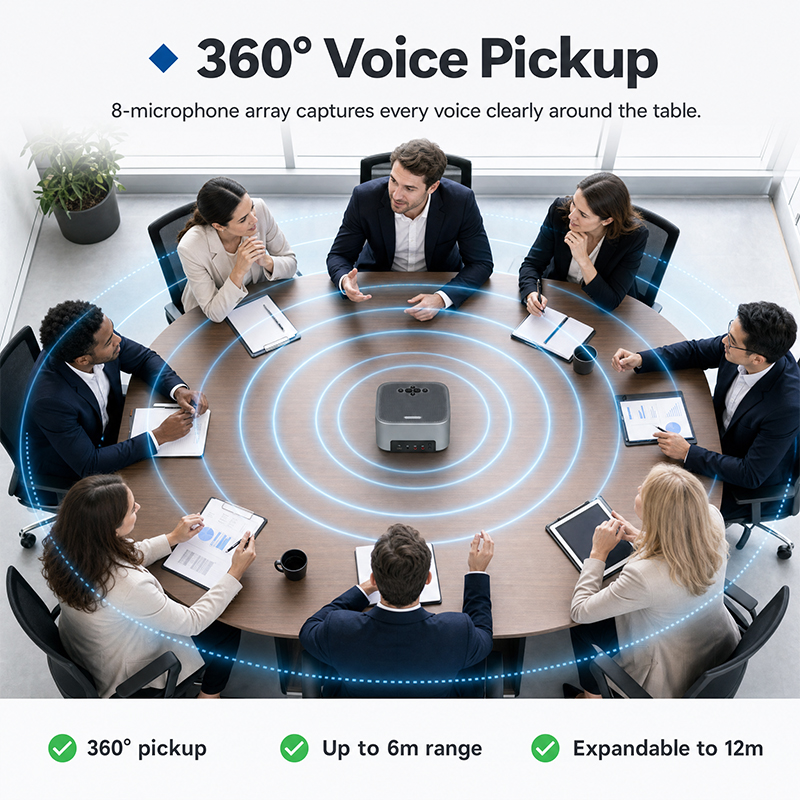 conference speakerphone with expansion microphones
