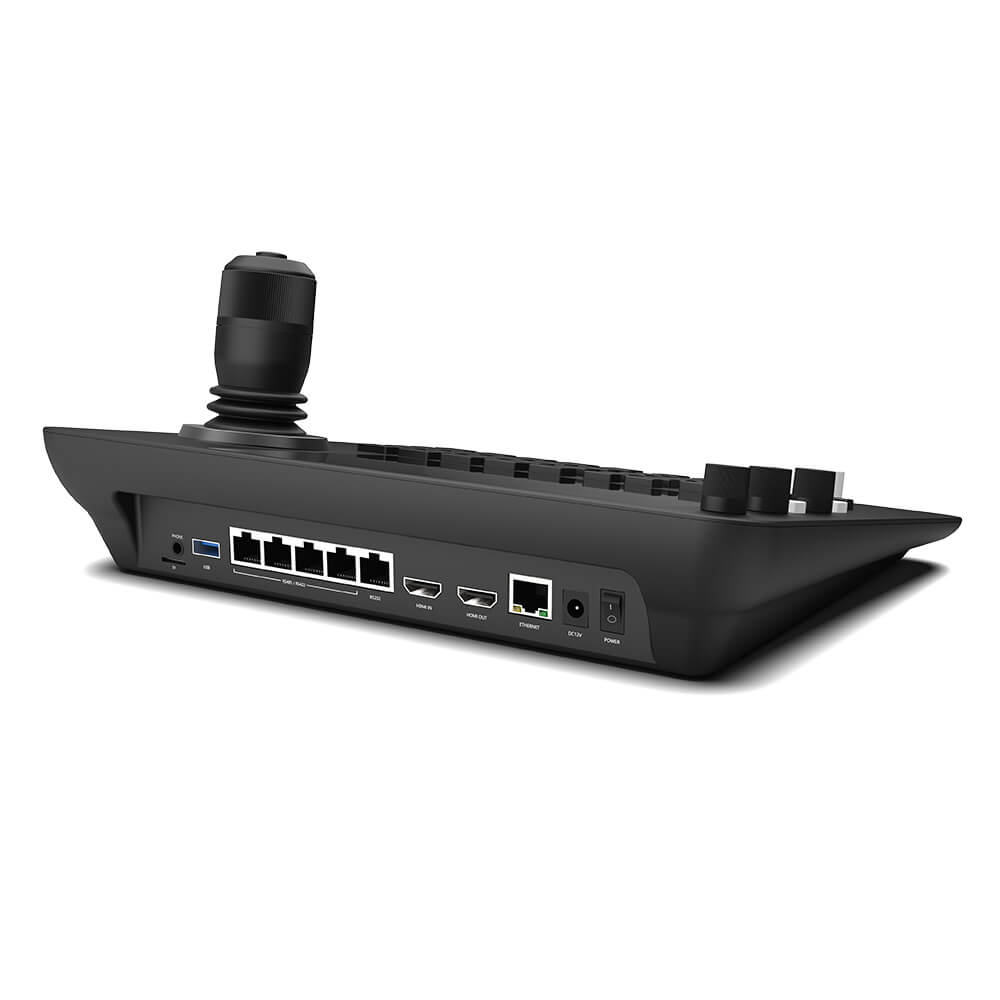 Multi camera PTZ controller ports and connections